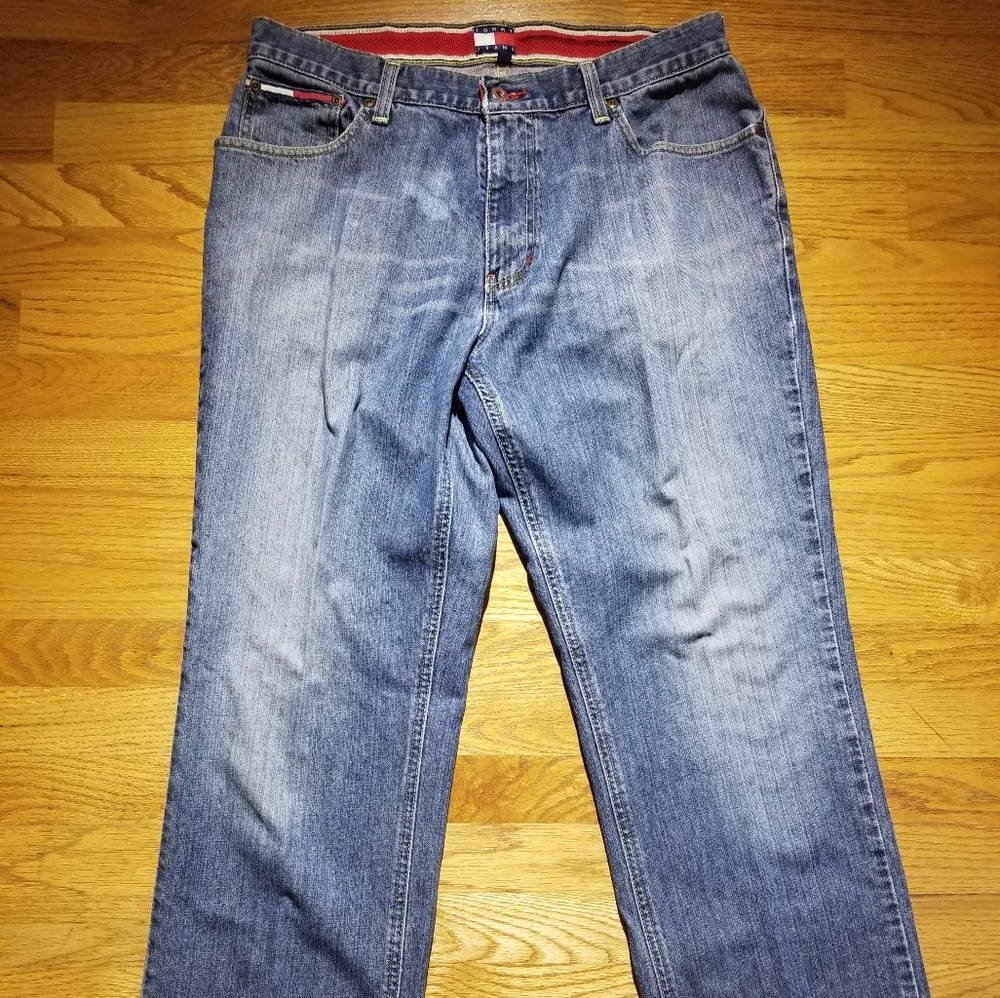 Mens Vintage Tommy Hilfiger Denim Embroidered - Picture 2 of 8